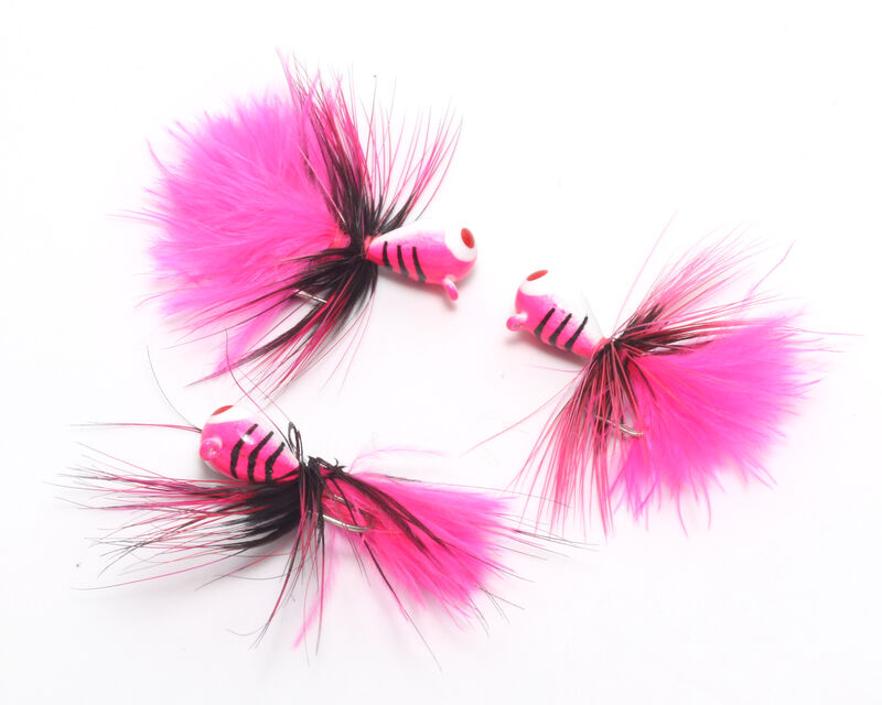 Tungsten Fly Ice Jigs 3mm Fl Pink #138 - Hareline Dubbin