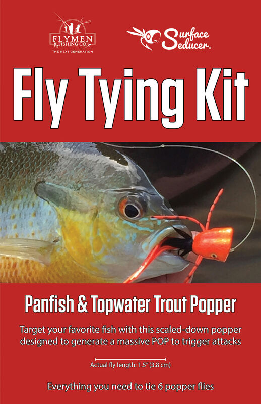 Fly Tying Kit PANFISH & TOPWATER TROUT POPPER - Hareline Dubbin