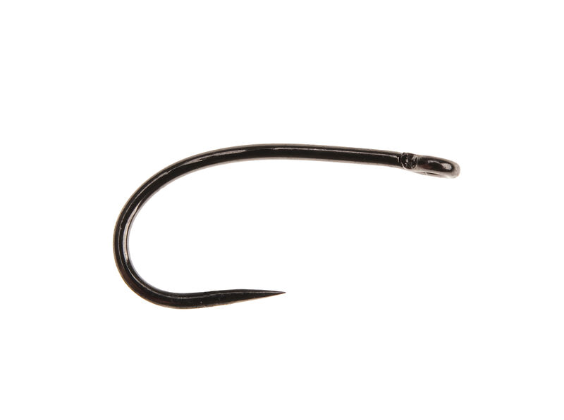 AHREX FW511 Curved Dry Barbless Hook Size #16 - Hareline Dubbin