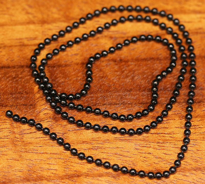 Bead Chain Eyes Extra Small Black#153 - Hareline Dubbin