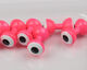 Preview image of product Medium Double Pupil Lead Eyes #11 Hot Salmon Pink W White and Black