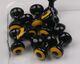 Preview image of product Medium Double Pupil Lead Eyes #2 Black W Yellow and Black