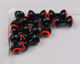Preview image of product Medium Double Pupil Lead Eyes #4 Black W Fl Orange and Black