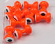 Preview image of product Medium Double Pupil Lead Eyes #5 Fl Orange W White and Black