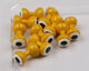 Preview image of product Large Double Pupil Lead Eyes #6 Yellow W White and Black
