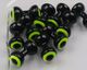 Preview image of product Large Double Pupil Lead Eyes #9 Black W Yellow Chart and Black