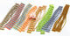 Preview image of product Triple Barred Heavy Duty Silicone Legs #1 Amber\Gold\Brown
