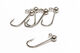 Preview image of product 1/80oz Bright Nickel Plated Round Lead Jighead Hook Size#1 5 Pack