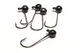 Preview image of product 1/8oz Black Nickel Plated Round Lead Jighead Hook Size#1 5 Pack