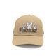 Preview image of product Hareline Logo Tan Washed Canvas Mesh Back Cap #12