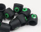 Preview image of product Bob Pop's Tungsten Chartreuse Eyed Jiggy Heads Extra Small #11 Matte Black