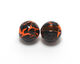 Preview image of product 1/8 3.3mm Crackle Tungsten Beads #137 Fl Orange / Black 20 Pack