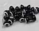 Preview image of product Medium Double Pupil Brass Eyes #1 Black with White and Black