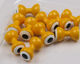 Preview image of product Large Double Pupil Brass Eyes #6 Yellow with White and Black