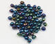 Preview image of product Hump Back Glass Beads #282 Peacock Black