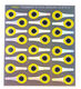 Preview image of product Pro 3D Tabbed Eyes Silver/Hot Yellow  4mm