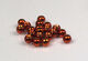Preview image of product 1/8 Inch 3.3mm Plummeting Tungsten Beads #48 Metallic Burnt Orange