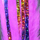 Preview image of product Bling Rabbit Strips Hot Pink with Holo Rainbow Accent #BLS188H