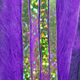 Preview image of product Bling Rabbit Strips Bright Purple with Holo Gold Accent #BLS35G