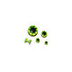 Preview image of product Diamond Fish Eyes Super Fl. Transparent Green 5 mm